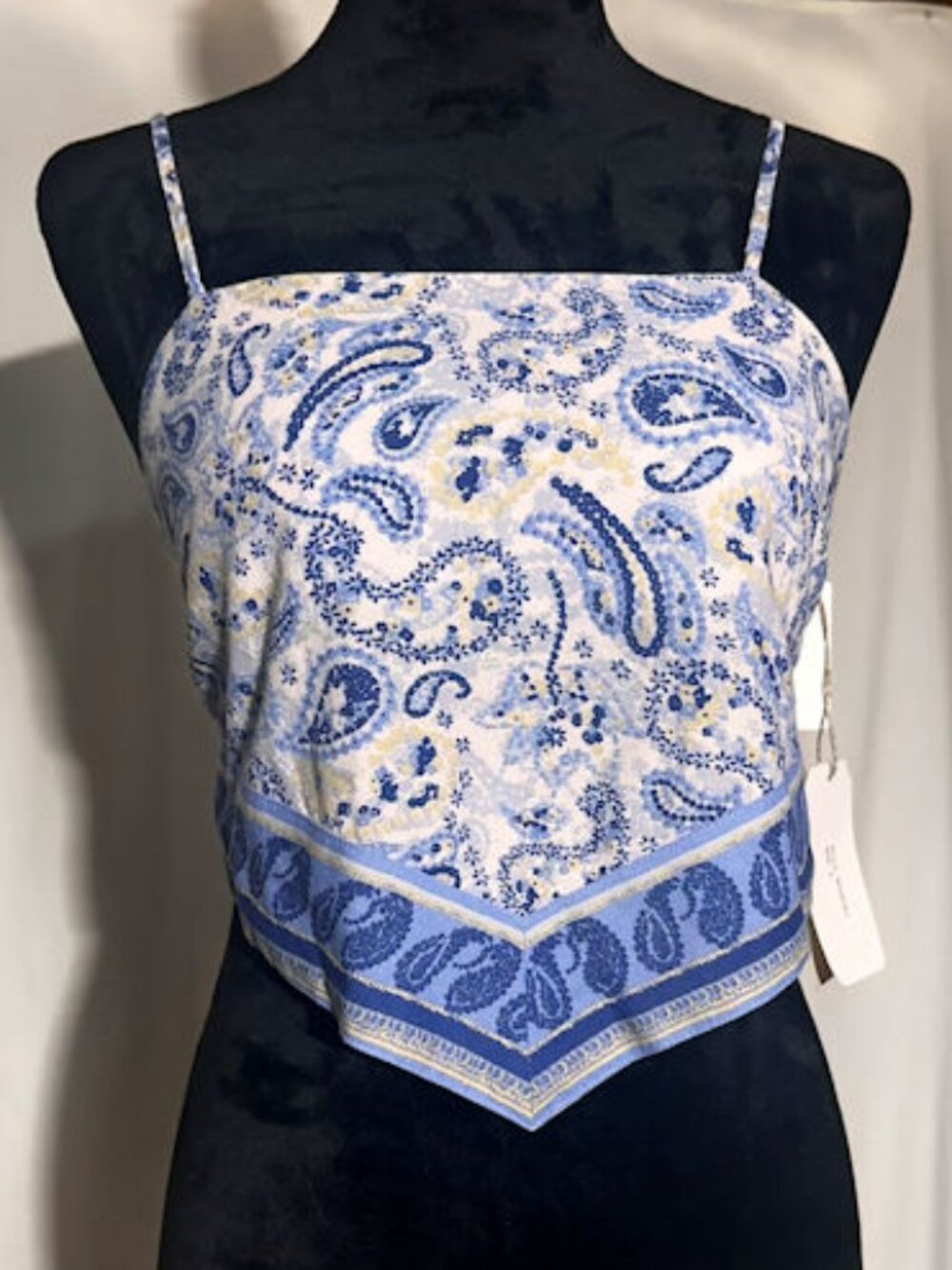 T.J.Maxx Crop Top, Handkerchief Top, Back Tie Medium